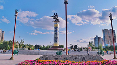 蒙古风格图案在公园景观设计中的运用