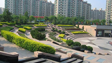 下沉式广场空间出入口景观要素 下沉式广场空间出入口景观要素