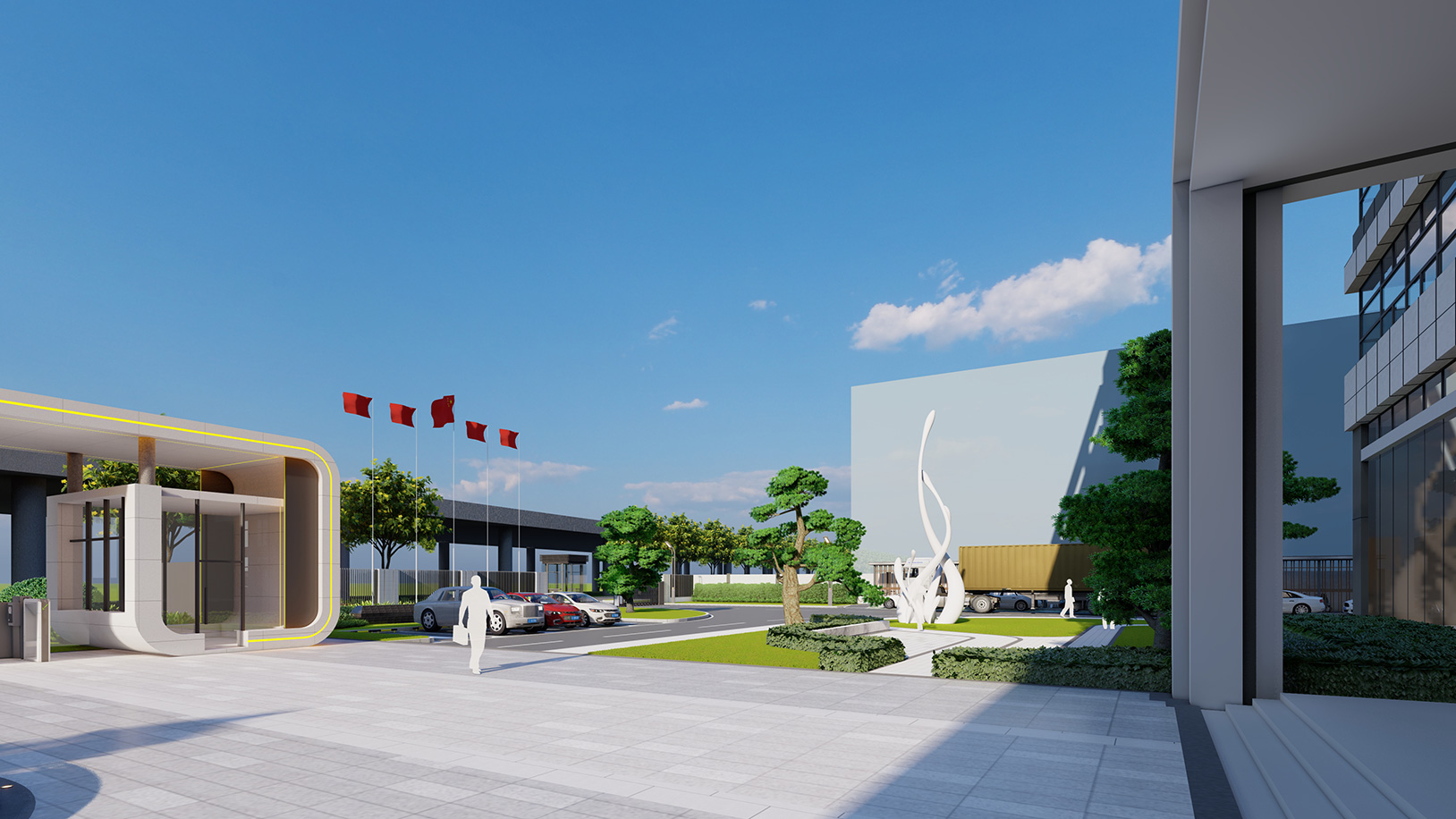 产业园绿地景观设计中生态与艺术的共生