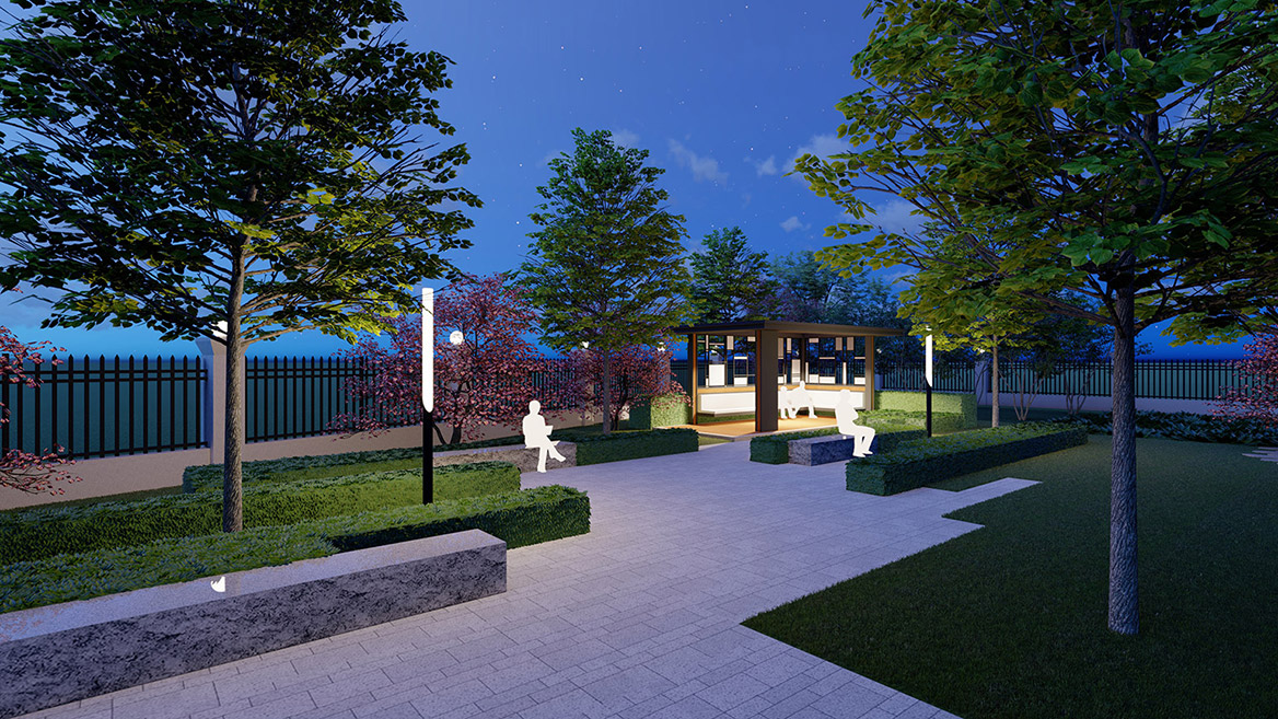 科技公司厂区景观设计5