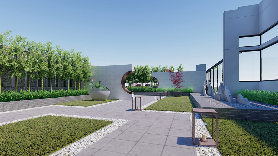 科技公司厂区景观设计6