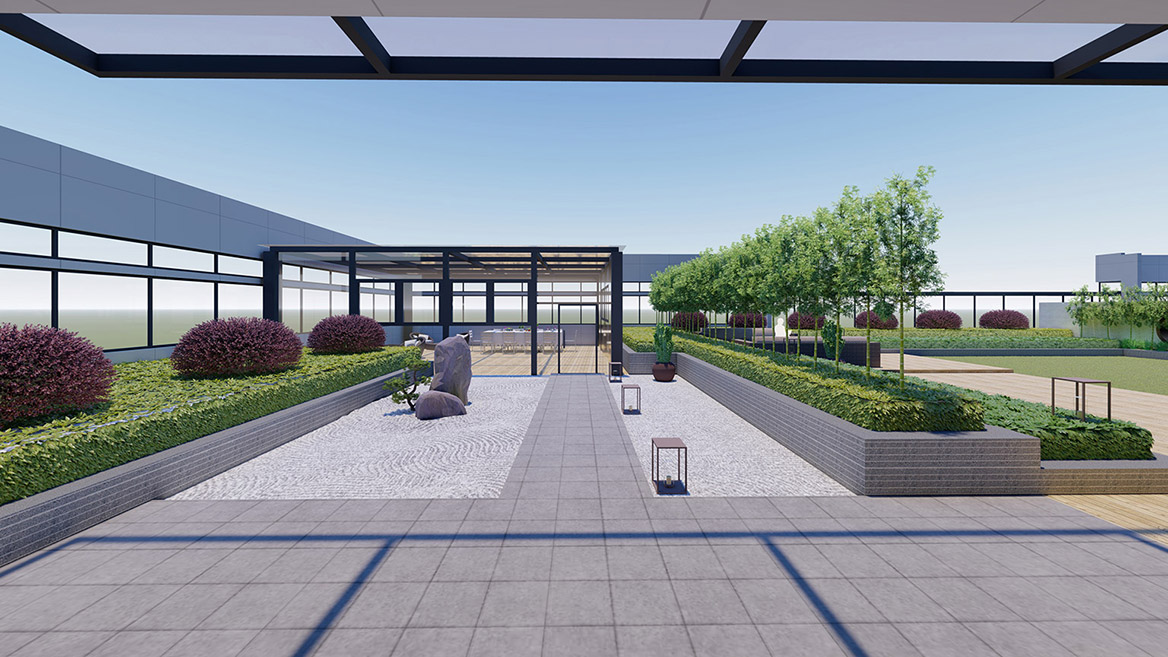 科技公司厂区景观设计7