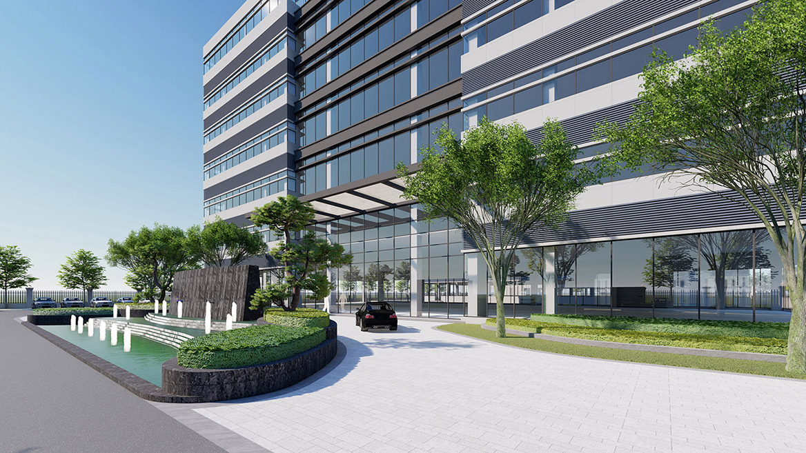 科技公司厂区景观设计1