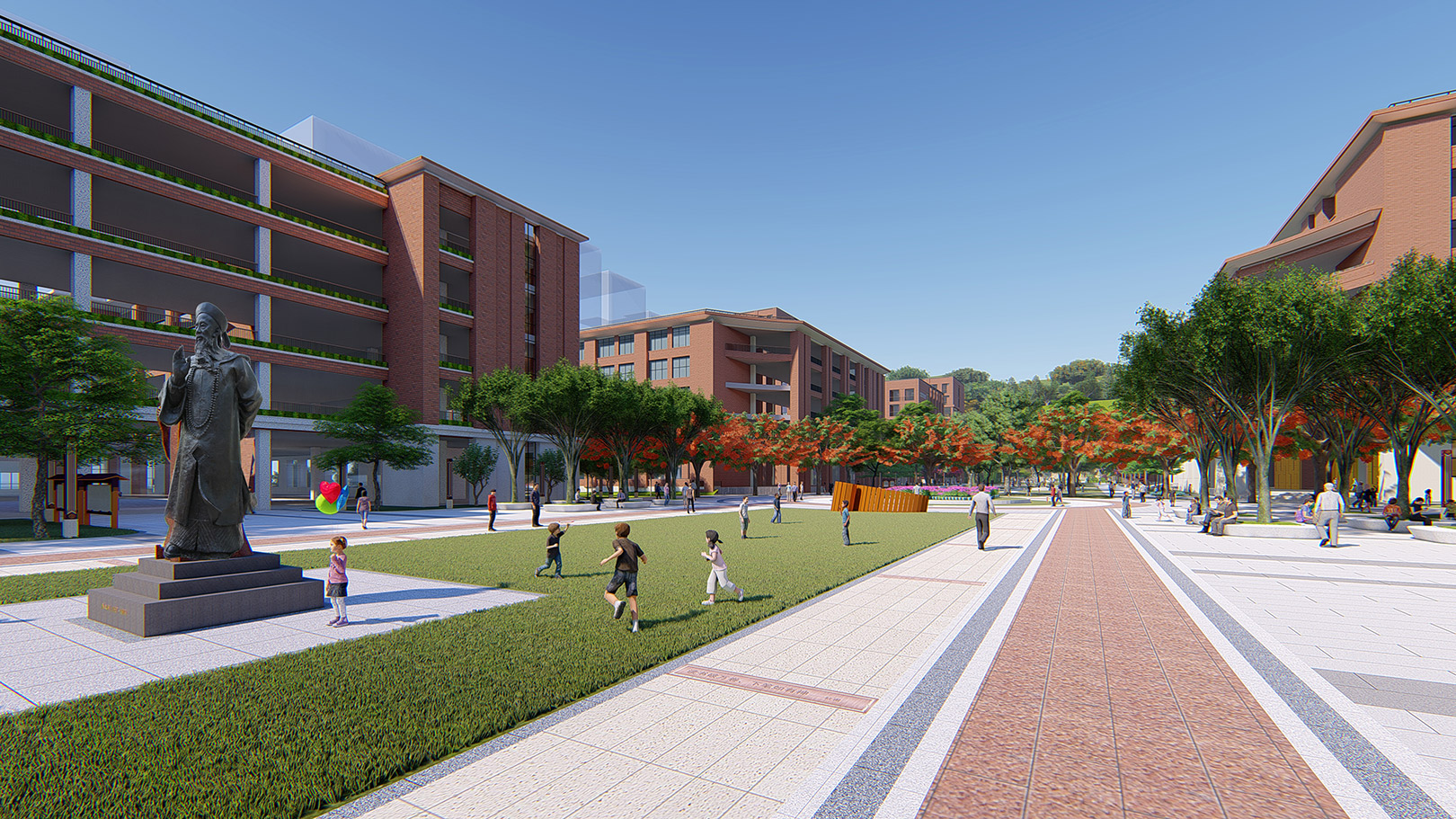 中小学校园景观的显性作用